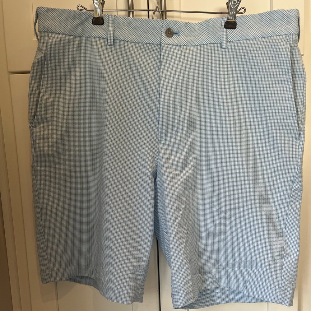 Walter Hagen Light Blue Patterned Golf Men's Shorts